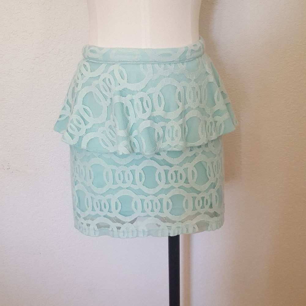 Sugarlips | Tiered Lace Mini Skirt Small